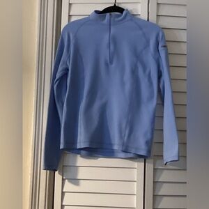 L.L. Bean Women’s Light Blue Quarter-Zip Pullover Fleece size Small